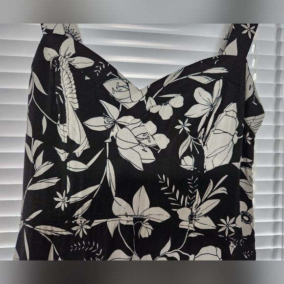 Anthropologie Maeve Vivienne Maxi Dress, Black and White, Size US 6 - Picture 2 of 8